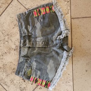Roxy Camouflage Jean Short 27